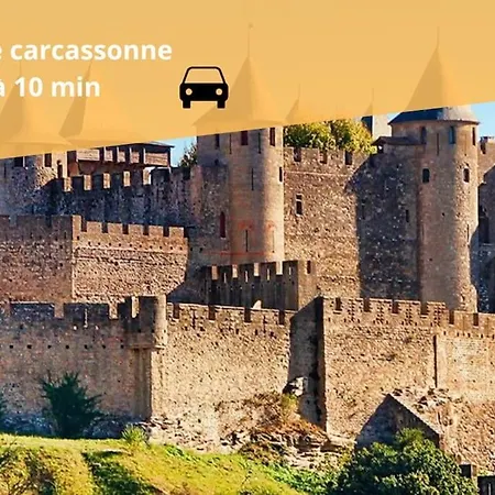 L'evasion Carcassonnais Avec Terrasse 2 Places De Parking Privee Carcassonne