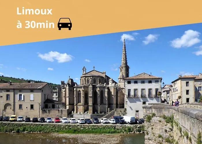 L'evasion Carcassonnais Avec Terrasse 2 Places De Parking Privee Apartment