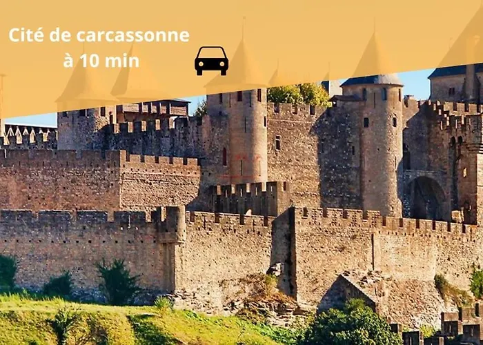 L'evasion Carcassonnais Avec Terrasse 2 Places De Parking Privee Carcassonne