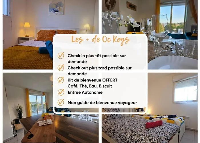 L'evasion Carcassonnais Avec Terrasse 2 Places De Parking Privee